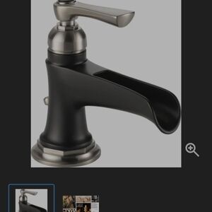 Elegant Black and Silver Bathroom Faucet